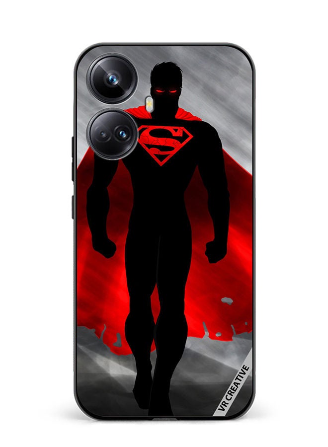 VR CREATIVE Protective Case Cover For Realme 10 Pro Plus Superman Black And Red Design Multicolour - Image 1