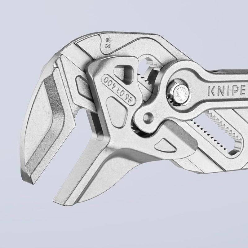 KNIPEX 86 03 400 Pliers Wrench XL - Chrome Plated, Plastic Coated, 400 mm - Image 2