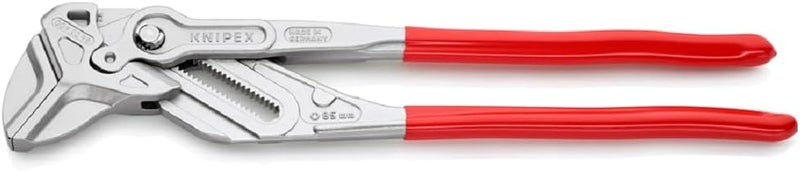 KNIPEX 86 03 400 Pliers Wrench XL - Chrome Plated, Plastic Coated, 400 mm - Image 1