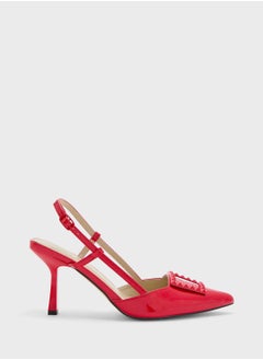 Truffle Stud Trim Sling Back Pump  - Image 1