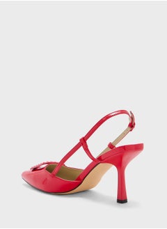 Truffle Stud Trim Sling Back Pump  - Image 3