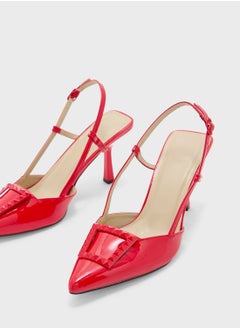 Truffle Stud Trim Sling Back Pump  - Image 4