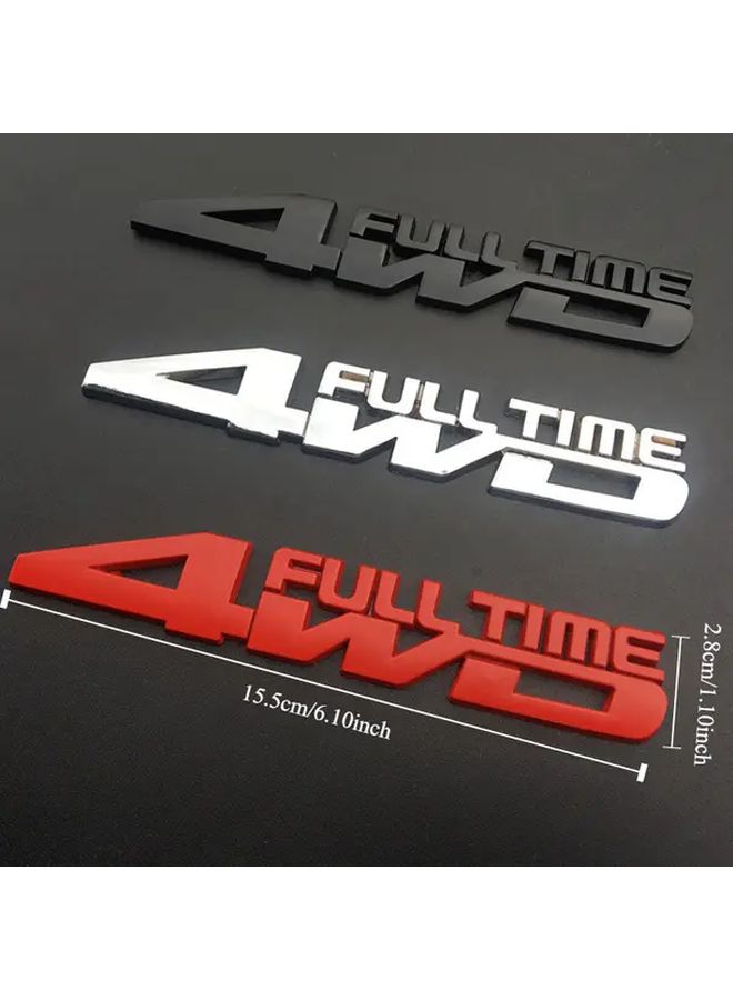 Zinc Alloy Red Metal Car Badge Off-Road Sticker for Trucks SUVs Rear Body Label - Image 2
