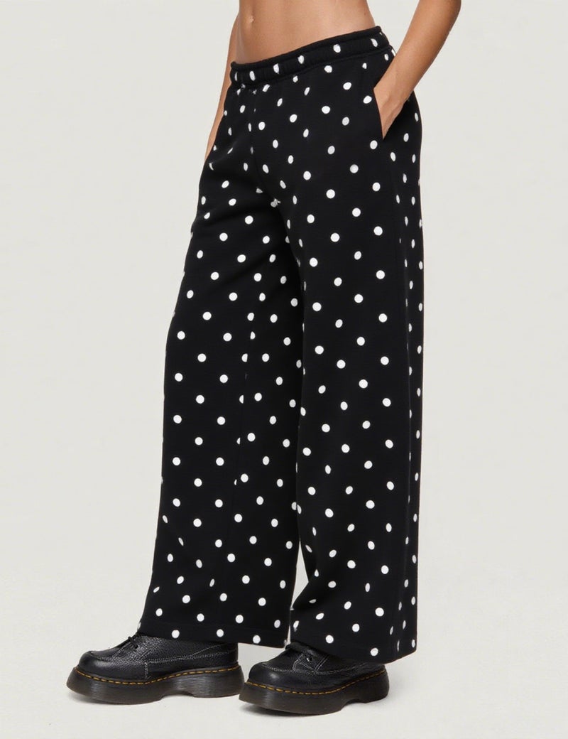 HOCANDY Polka Dot Set for Womens Sweatsuits 2 Piece Set Oversized Hooded Sweatshirts and Wide Leg Sweatpants with Pockets - Image 5