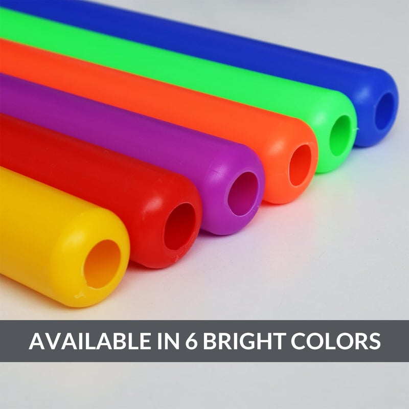 GISCO عصا التتابع البلاستيكية لألعاب القوى، معدات السباق لفريق سباق الجري | مجموعة من 6 | متعددة الألوان (جونيور - مجموعة من 6) - Image 3