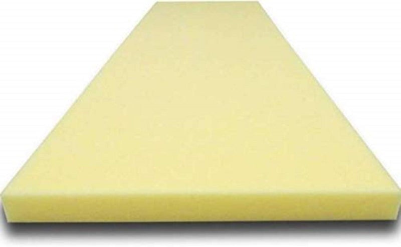 ATOOTFUSION PU Foam Memory Foam Square 4 Inch Thick Lightweight Cushion for Table Stool Back Seat Cushion Yoga Chair Pad for Indoor/Outdoor Home Set of 01 (18X18X4 Inch) (Multi Check) - Image 2