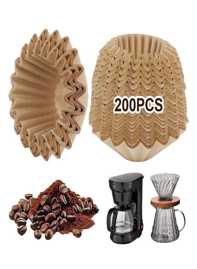 OGNWFUNK 200 Count Coffee Filter Paper Compatible with Kalita Wave Dripper 155 Series – Unbleached Disposable Filters for 1–2 Cup Pour Over, Clean Single-Serve Brewing at Home or Office - Image 1