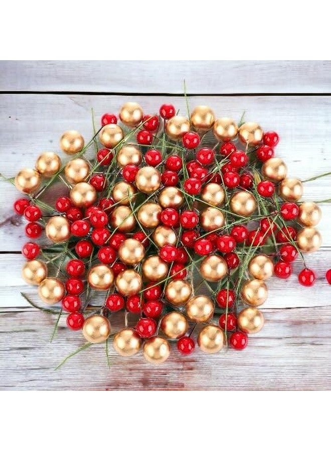 Sesonby 50 Berry Christmas Holly Berries (Red) - Image 1