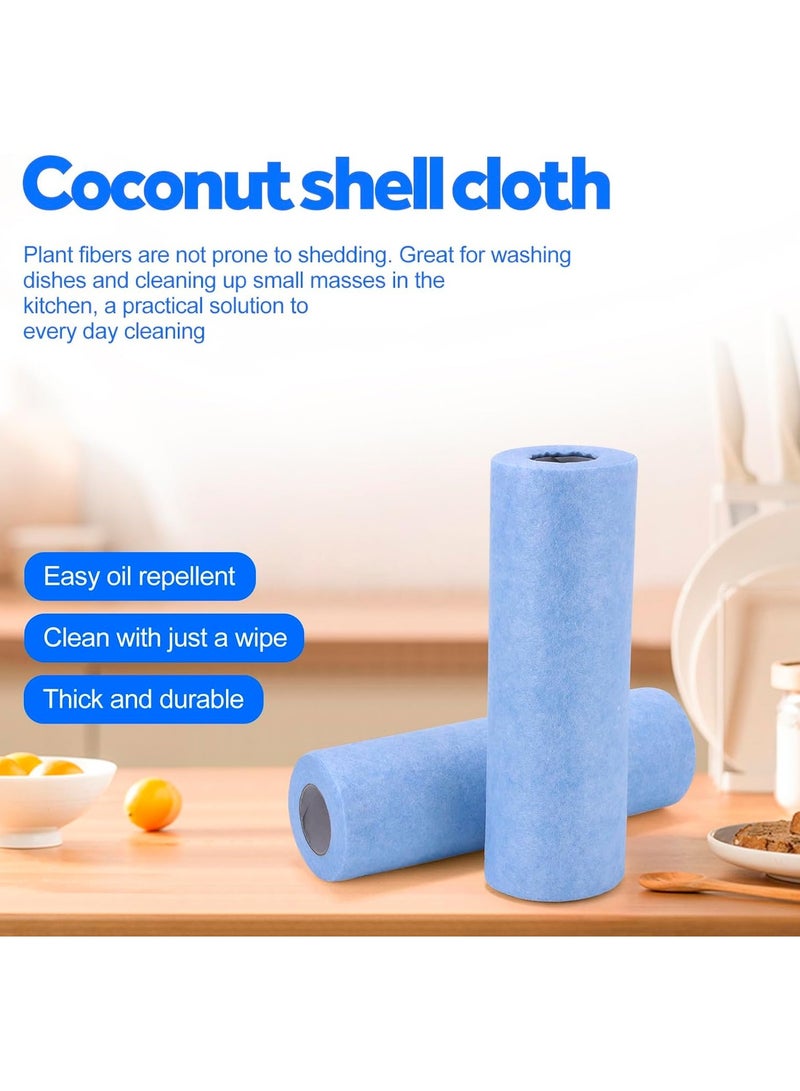 سيوسي لفافتان من قماش التنظيف المصنوع من الألياف الدقيقة، مناشف ورقية قابلة للغسل وإعادة الاستخدام، مناشف قابلة للتمزيق، مناشف تنظيف للسيارة فائقة الامتصاص وخالية من الوبر، خرق تنظيف للمنزل والمطبخ، 20 عبوة/لفة - Image 4