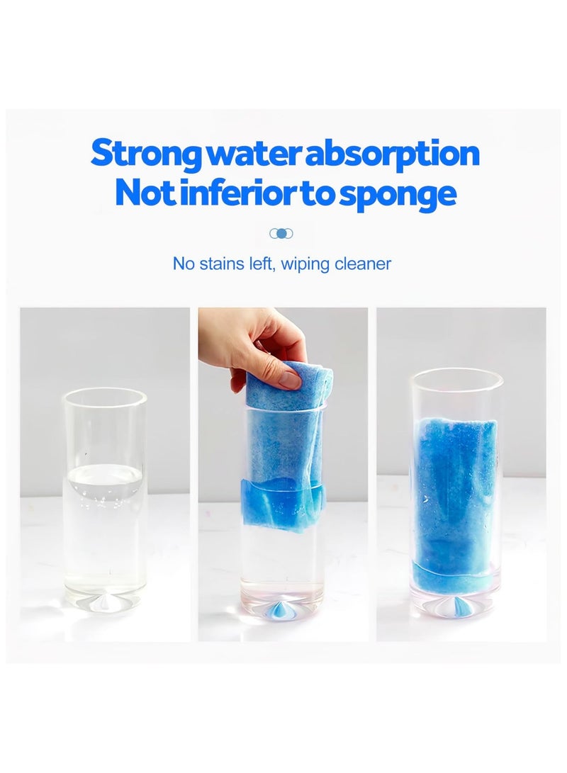 سيوسي لفافتان من قماش التنظيف المصنوع من الألياف الدقيقة، مناشف ورقية قابلة للغسل وإعادة الاستخدام، مناشف قابلة للتمزيق، مناشف تنظيف للسيارة فائقة الامتصاص وخالية من الوبر، خرق تنظيف للمنزل والمطبخ، 20 عبوة/لفة - Image 5