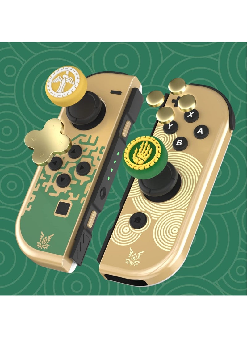 Captaintech SYOSI Button Caps and Button Stickers Set for Switch, Soft Silicone Joystick Cover Button Stickers Button Caps for Switch/Switch OLED/Switch lite (Knight's Sword, Skeleton Hand) - Image 4