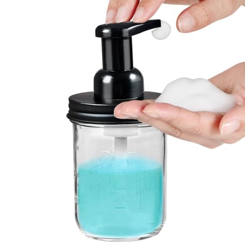 SheeChung Bathroom Accessories, Toothbrush Holder, Foaming Soap Dispenser, Bathroom Decor, Bathroom Accessory Set, Dish Soap Dispenser for Bathroom, Kitchen Sink - Black - Image 2