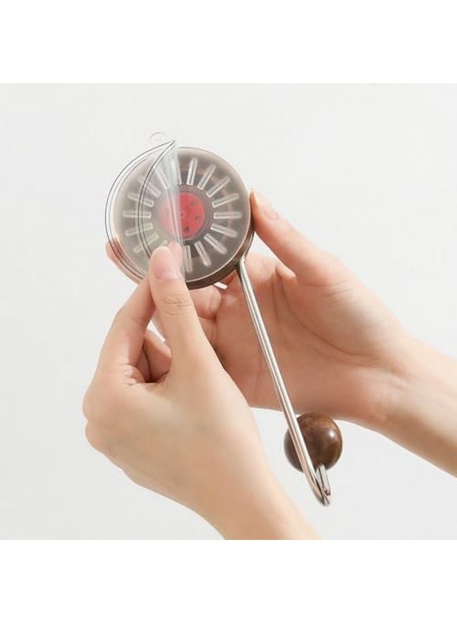 خطافات شفط قوية 2 قطعة خطاف مزدود مقاوم للماء للحمام والدش يحمل 5 كجم جوز - Image 5