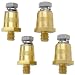 YSIL Battery Terminal Connector M6 Battery Side Or Top Post Terminal Adapter Brass Car Battery Thread Terminal Charging Post Extender Stud 2 Pair - Image 2