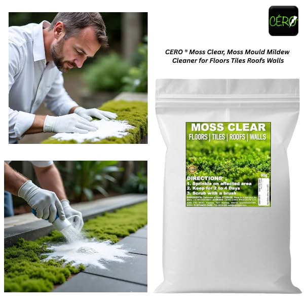 CERO ® Moss Clear, Moss Mould Mildew Cleaner for Floors Tiles Roofs Walls (500g) - Image 3