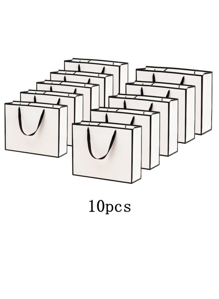 DELGREEN 10 Pieces Party Favor Bags,Shopping Bag,Party Bags For Kids, supplies Snack candy Gift Bag Food Bags,Bags For Birthday Wedding Celebrations Party Favors 27*21*8cm - Image 1