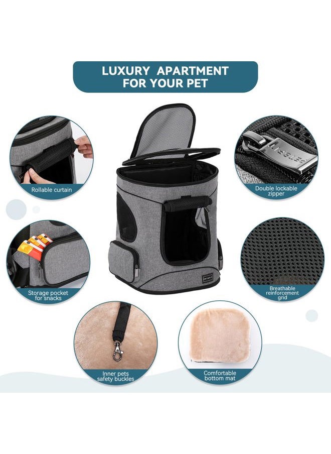 Petsfit Pet Backpack Carrier with Upgrade Waist Cushion Design to Better Fit The Waist, Suitable for Small and Medium Cats, and Rabbits up to 18 Pounds  - Image 5