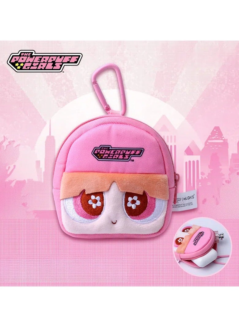 General Powerpuff Girl peripherals plush headphone bags pendants cute cartoon storage small bags dolls and coin purses 