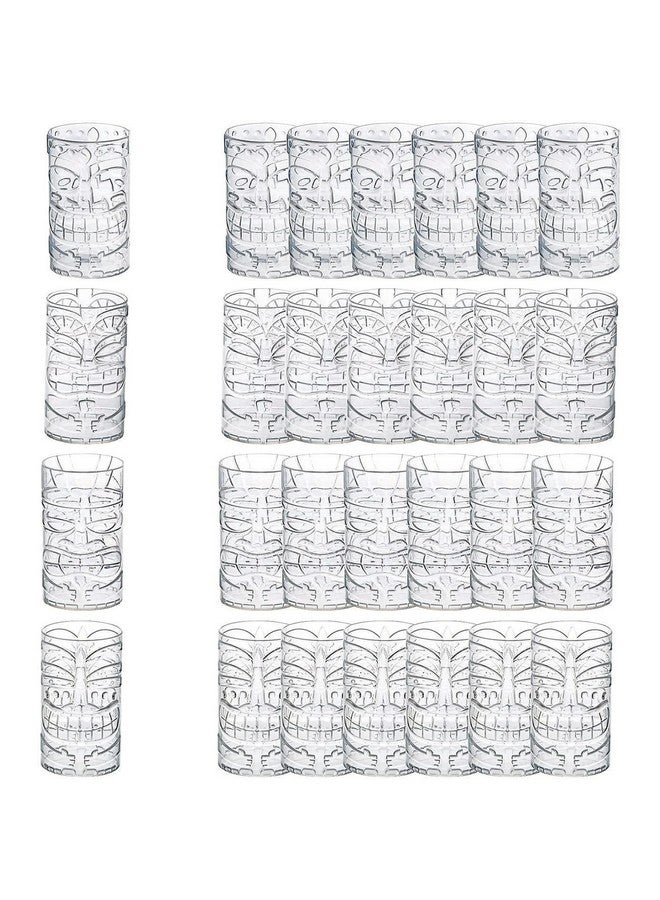 Fun Express Bulk Clear Tiki Totem Plastic Cups, 24 Piece - Image 1
