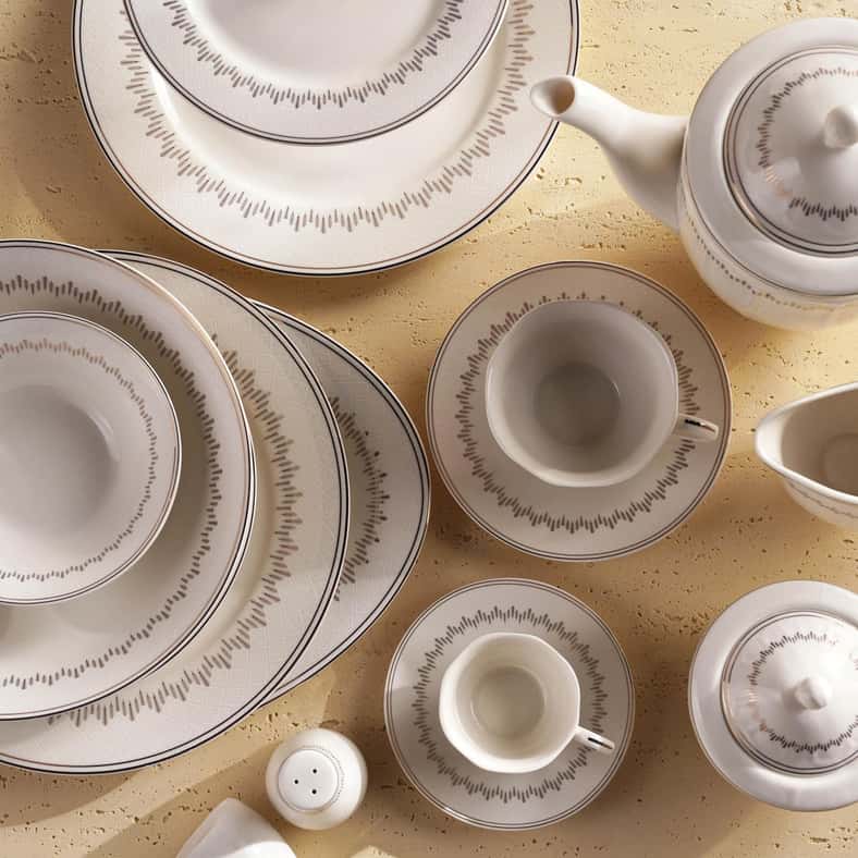 Pan Home Alina New Bone China Salad Bowl Dia22.8cm -White - Image 3