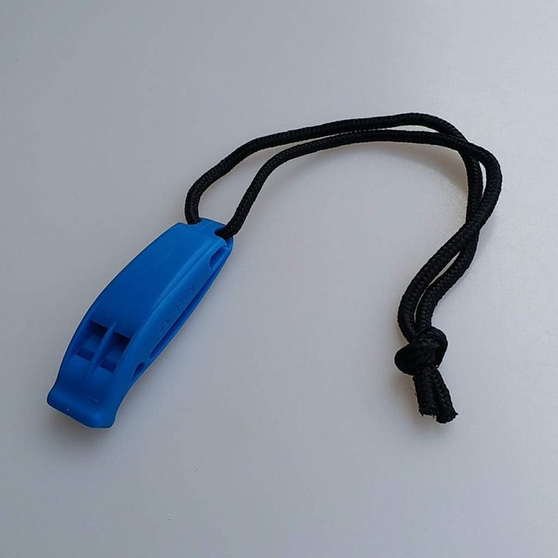 klarako Plastic Water Sports Emergency Survival Safety Whistle with Lanyard - Image 3