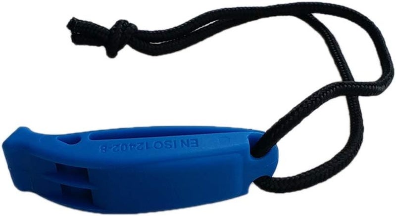 klarako Plastic Water Sports Emergency Survival Safety Whistle with Lanyard - Image 1