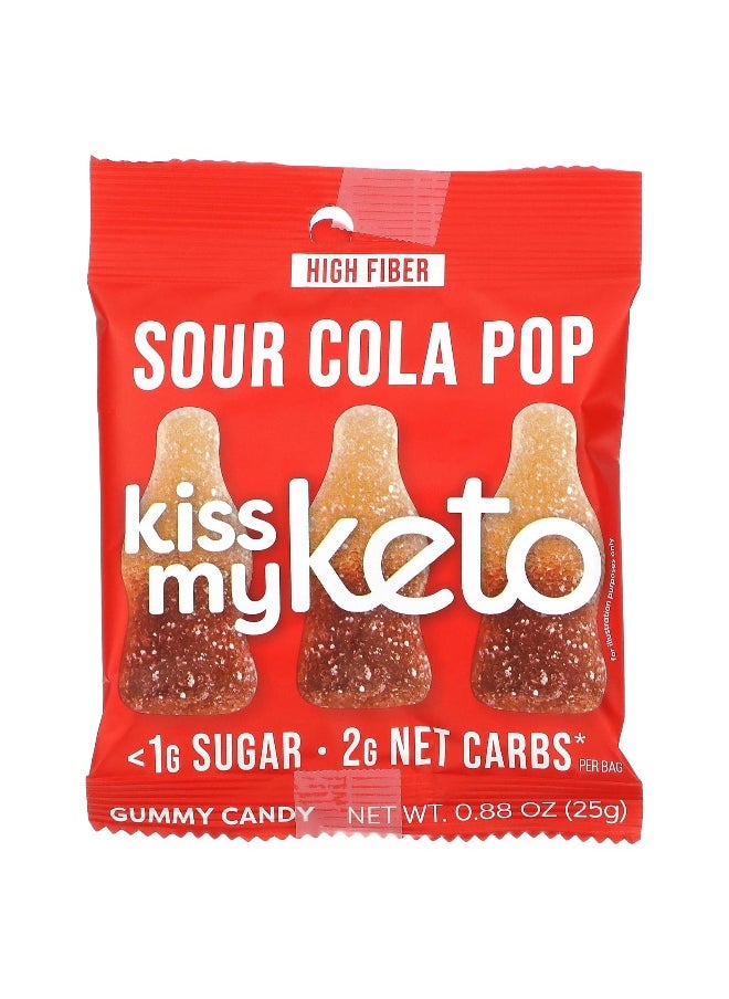 Kiss My Keto Kiss My Keto, Gummy Candy, Sour Cola Pop, 8 Bags, 0.88 oz (25 g) Each  - Image 3