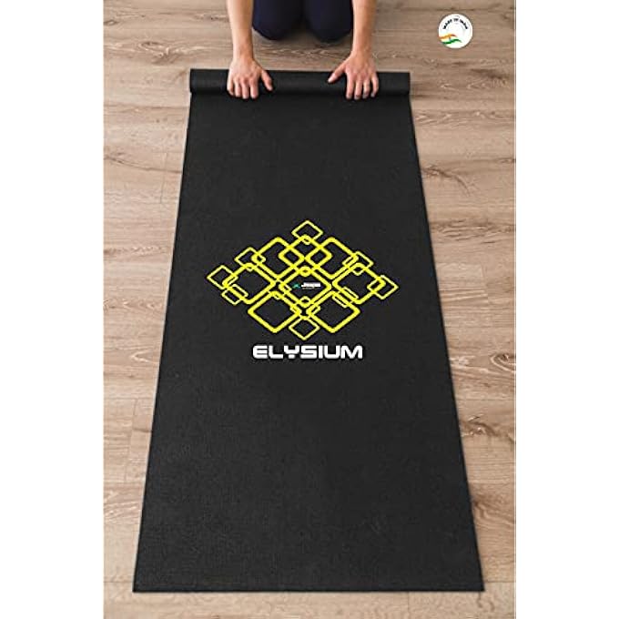 Elysium Yoga Mat 10Mm Yellow-Black - Image 3