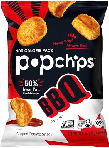 Popchips Potato Chips BBQ Potato Chips Single Serve 08 oz Bags Barbeque 192 Ounce Pack of 24 - Image 5