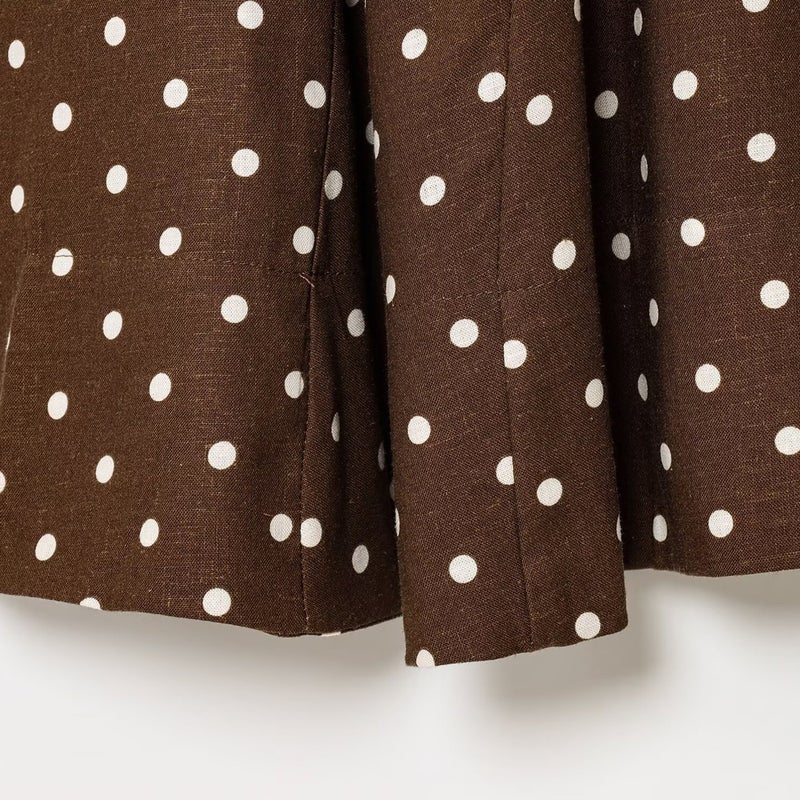 Polka Dot A-Line Maxi Dress Sleeveless U-Neck - Image 4