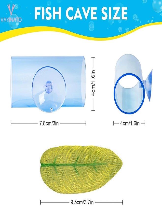VAYINATO® Betta Fish Acrylic Tunnel Tube, Transparent Betta Fish Toys Hideout Tube with Suction Cups | Hollow Viewing Tubes | Smooth Edges (7.8 * 4 * 4 cm) by Petzlifeworld - Image 2