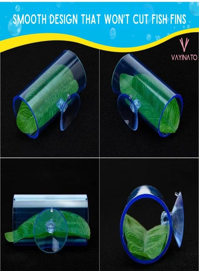 VAYINATO® Betta Fish Acrylic Tunnel Tube, Transparent Betta Fish Toys Hideout Tube with Suction Cups | Hollow Viewing Tubes | Smooth Edges (7.8 * 4 * 4 cm) by Petzlifeworld - Image 5