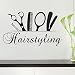 BooDecal Hair Salon Studio Bedroom Makeup Room Hairstyling Wall Decoration Decal Fashion Barber Cosmetic Wall Art Vinyl Sticker 28 Inches x 17 Inches - Image 2