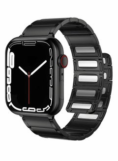 Metal Straps Compatible with Apple Watch 45mm/44mm, Magnetic Metal iWatch Replacement Bands
