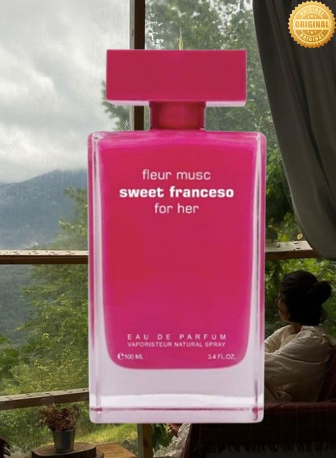 فور هير عطر فلور مسك سويت فرانشيسو للنساء وردي 100 مل - Image 2