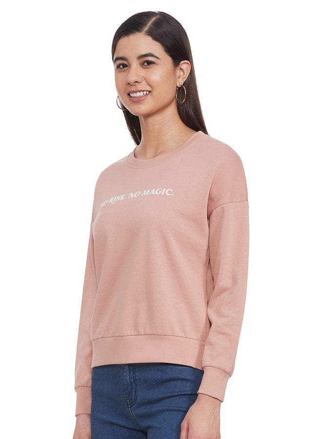 ONLY Comfort Fit Sweatshirt (2024400019_Misty Rose_M) - Image 2