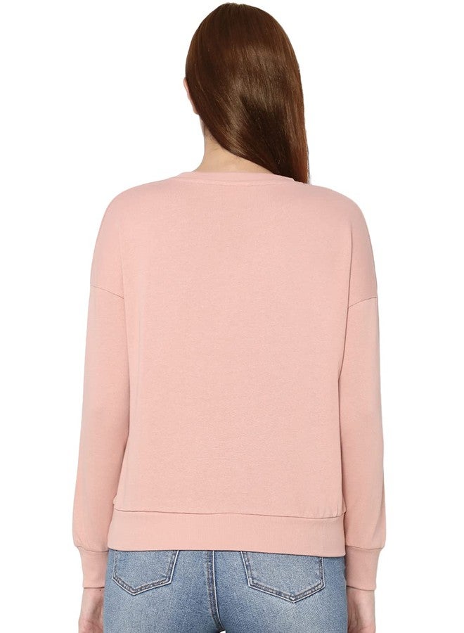 ONLY Comfort Fit Sweatshirt (2024400019_Misty Rose_M) - Image 5