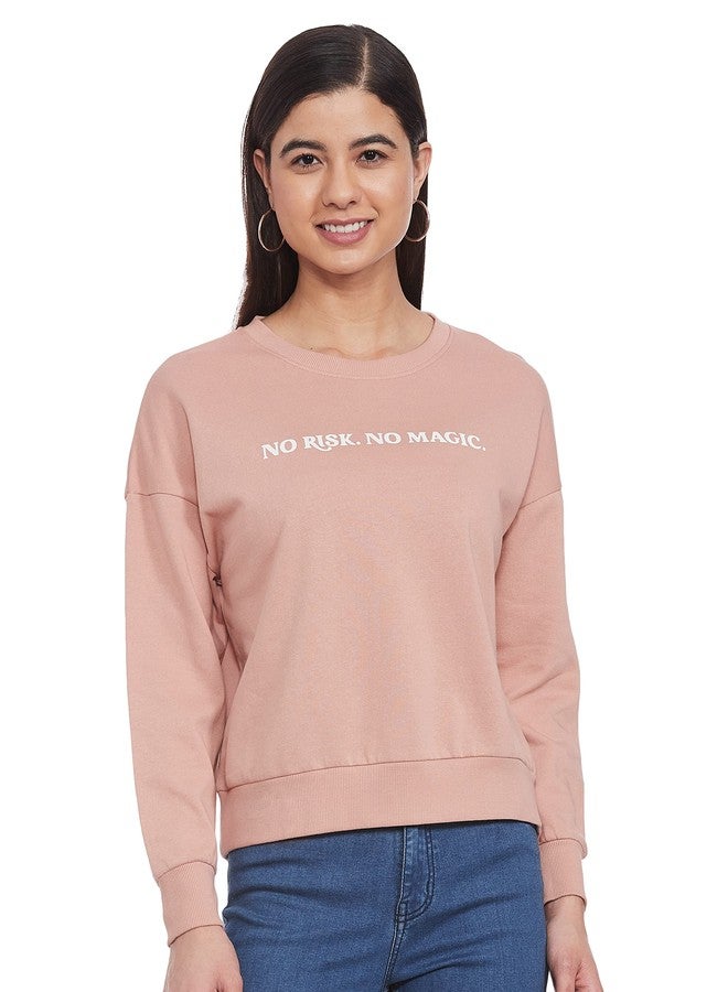 ONLY Comfort Fit Sweatshirt (2024400019_Misty Rose_M) - Image 1