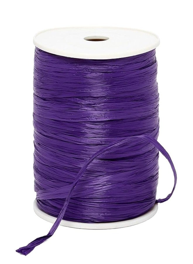 Paper Mart Purple Matte Raffia Ribbon 1/4" X 100 Yards - Image 1