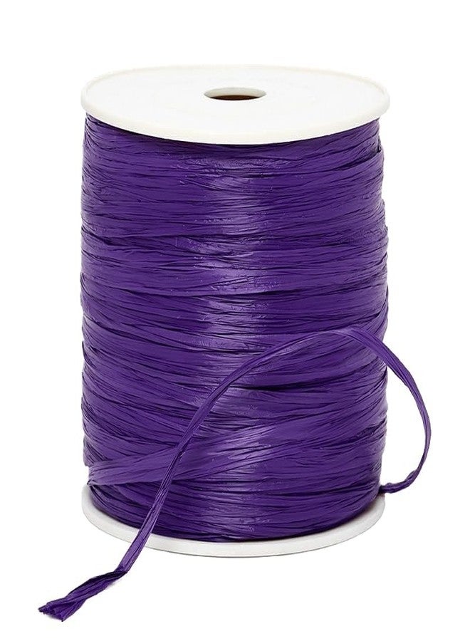 Paper Mart Purple Matte Raffia Ribbon 1/4" X 100 Yards - Image 2