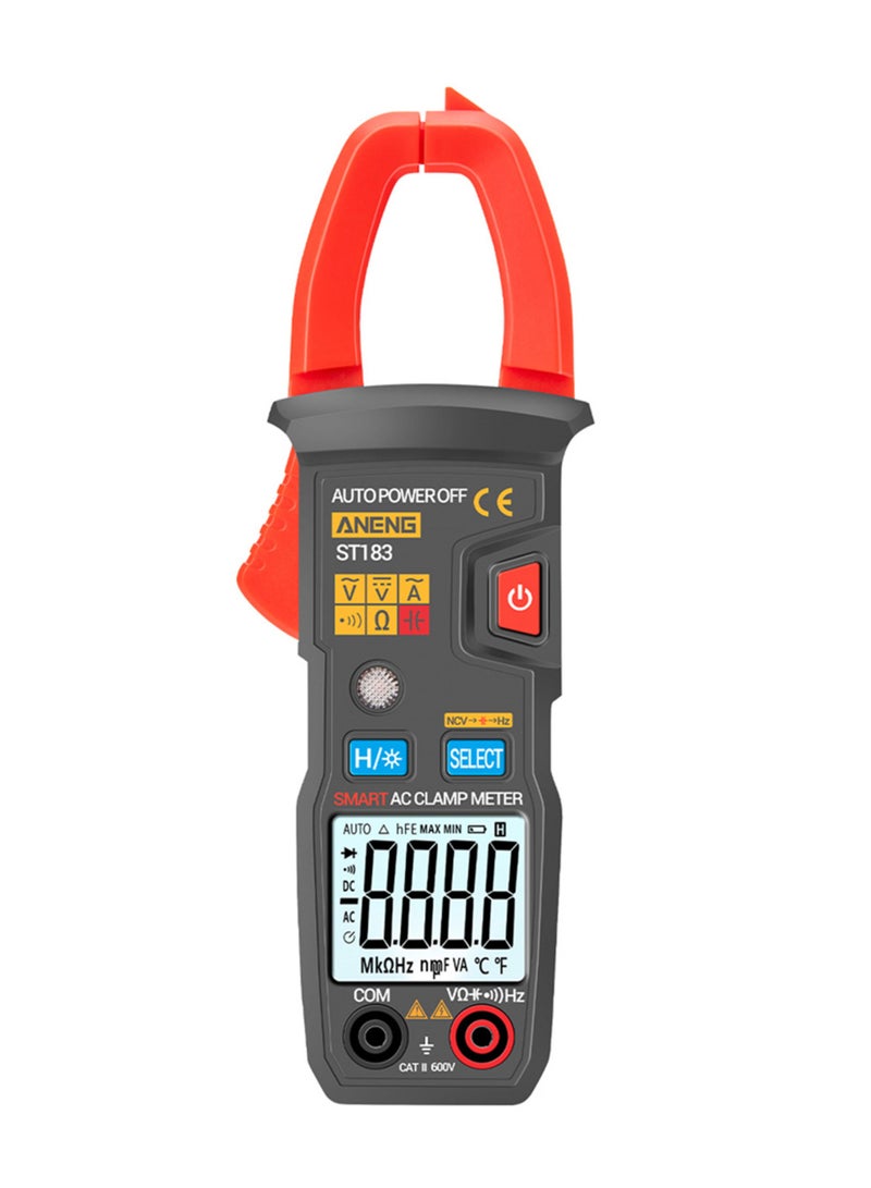 ANENG ST183 6000 Counts Digital AC Current Clamp Meter 600A Automatic Range Multimeter with Backlight Voltage Meter Clamp Gauge NCV Test Clamp Ammeter Universal Meter Tester Measuring Capacitance - Image 2
