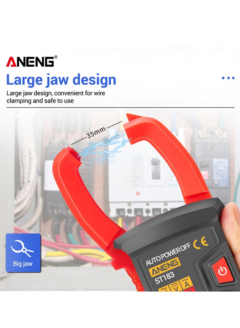 ANENG ST183 6000 Counts Digital AC Current Clamp Meter 600A Automatic Range Multimeter with Backlight Voltage Meter Clamp Gauge NCV Test Clamp Ammeter Universal Meter Tester Measuring Capacitance - Image 4