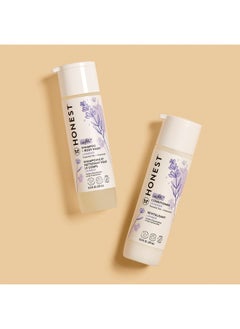 Honest Silicone Free Conditioner And 2In1 Cleansing Shampoo Body Wash Duo Gentle For Baby Naturally Derived Lavender Calm 20 Fl Oz  - Image 3