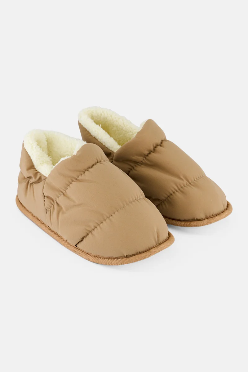 Muy Mucho Women Plain Slip On Slippers, Brown