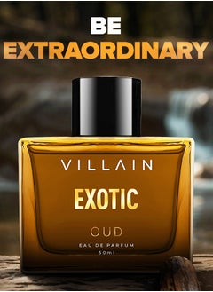 VILLAIN Exotic Oud Luxury Premium Long Lasting  EDP for Men - 50 ml  - Image 4
