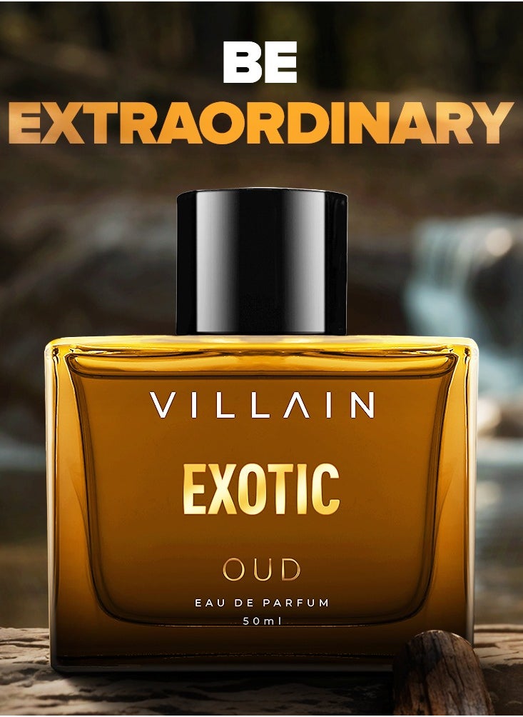 VILLAIN - Exotic Oud Luxury Premium Long Lasting  EDP for Men - 50 ml - Image 1