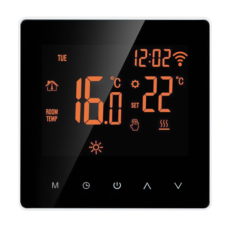 Wi-Fi Smart Thermostat Digital Temperature Controller APP Control LCD Display Touch Screen Week Programmable Electric Floor Heating Thermostat for Home School Office Hotel 16A - Image 2