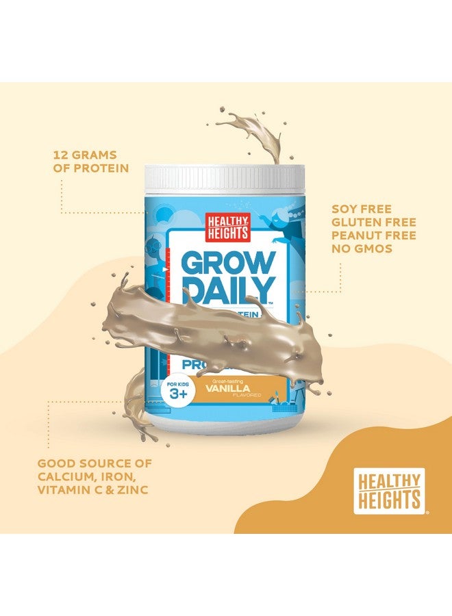 Healthy Heights مزيج مشروب البروتين للأطفال من Healthy Heights Grow Daily (فانيليا) - مشروب غني بالبروتين للأطفال من سن 3 سنوات فما فوق - Image 3