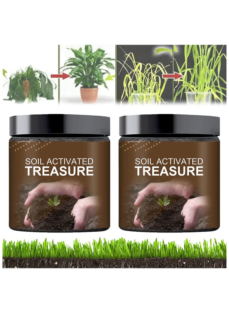 NajmStyle Soil Activated Treasure, Organic Soil Improver, Premium Soil Activator Activated Baosong Soil Essence Flower Fertilizer, Soil Activators for Raised Garden Beds (2pcs*200g)  - Image 1