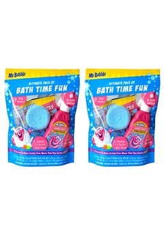 Mr. Bubble Mr. Bubble Ultimate Pack of Bath Time Fun 4 Favorites, Bath Potion, Bath Bomb, Soap Stickers, Bubble Bath (Pack of 2)  - Image 1